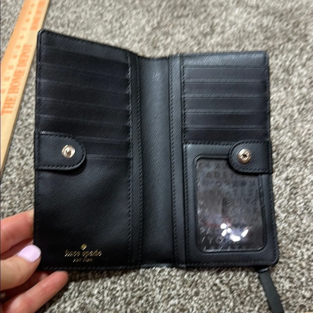 Kate Spade New York Wallet Groove Street Stacy stripe leather continental.
